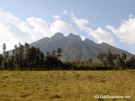 Postcard Sabinyo Volcanoe.