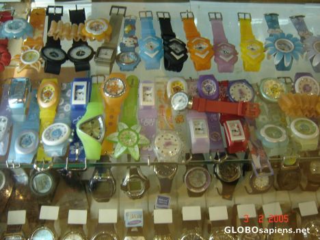 Postcard fancy watches