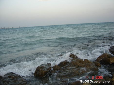 Postcard sea shore