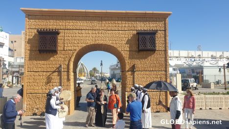 Postcard Restored city gate