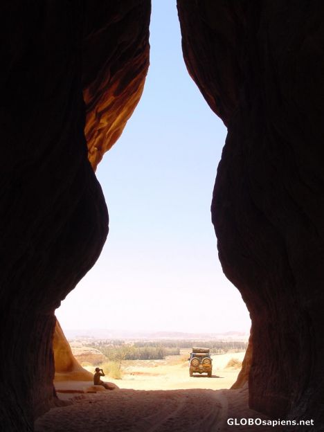 Postcard narrow passage
