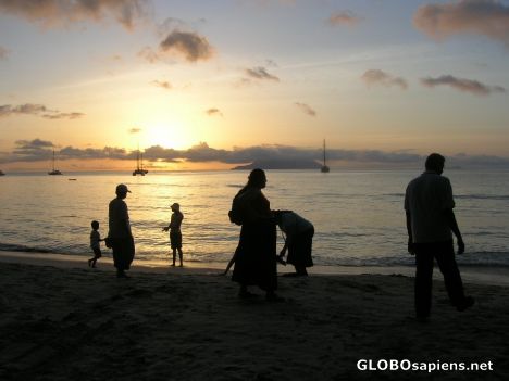 Postcard Sunset in Beau Vallon