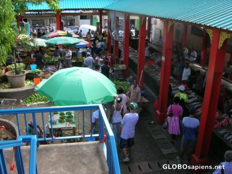 Postcard Local Market seen from the first floor