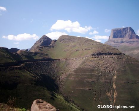 Postcard Northern Drakens berg - Sentinel Peak