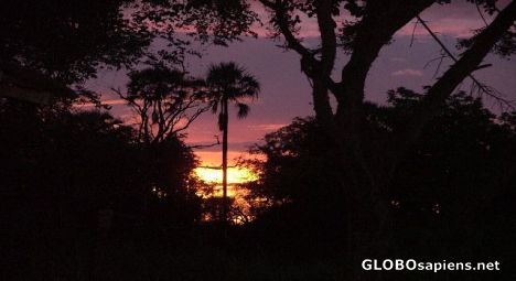 Postcard Sunset at Oddballs  can you see Africa?