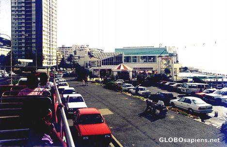 Postcard Strand from Bus