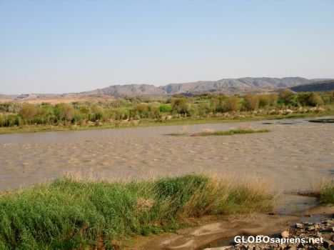 Postcard Early evening at the Gariep River