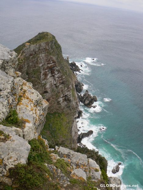 Postcard Looking down at the point