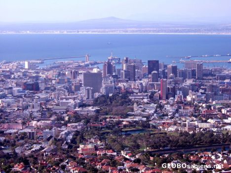 Postcard Cape Town harbour panorama