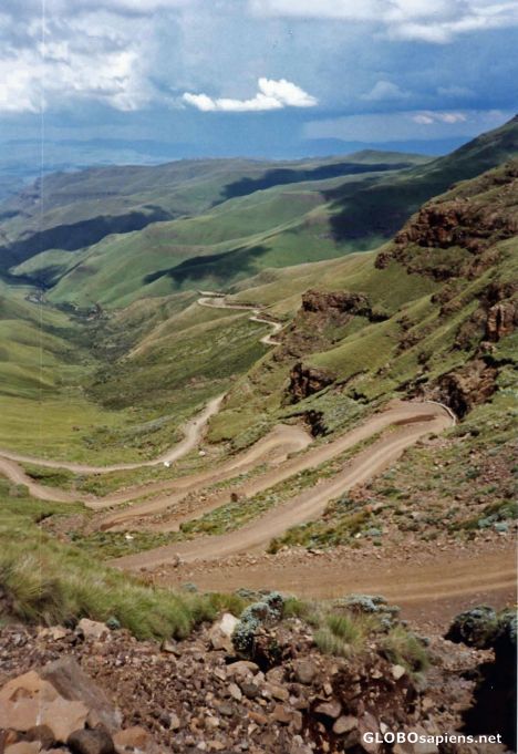 Postcard Sanii Pass from the Top.