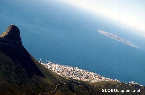 Postcard Seapoint from above