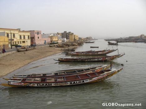 Postcard Senegal river delta in Saint Louis