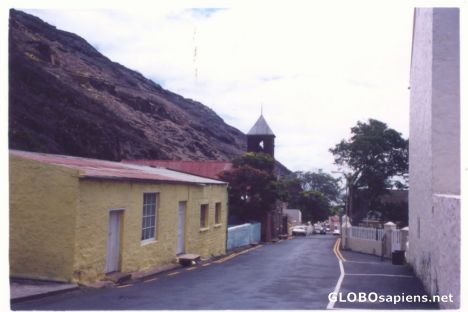 Postcard Market Street, in Jamestown