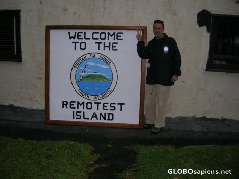 Postcard The most remote island in the world