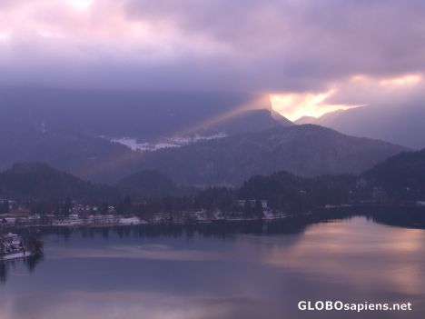 Postcard View from Bled Castel