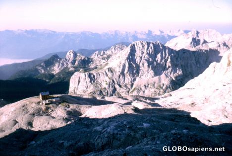 Postcard Triglav-NP, Trecking to the peak (2.863 m)