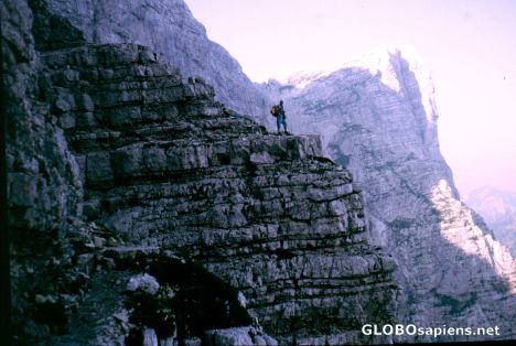 Postcard Triglav-NP, Trecking to the peak (2.863 m)