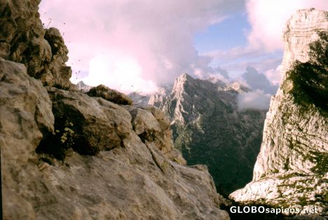 Postcard Triglav-NP, Trecking to the peak (2.863 m)