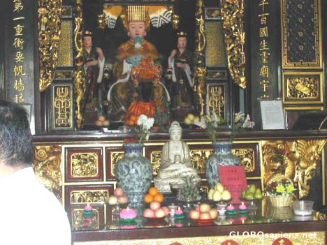 Postcard Inside Chinese Temple