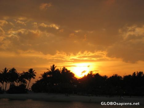 Postcard Sunset at Sentosa Island