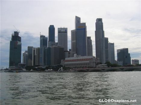 Postcard Singapore Skyline