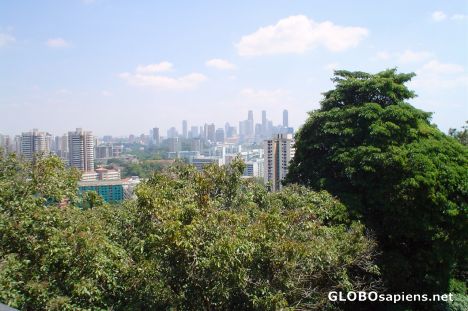 Postcard this is a skyline in a part of Singapore