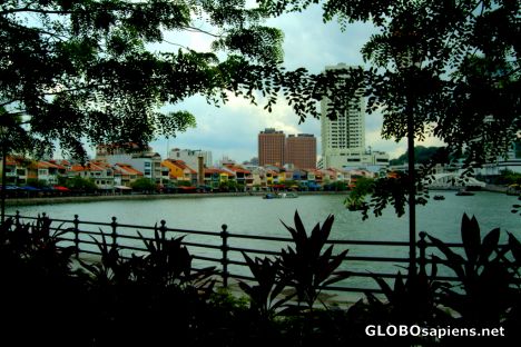Postcard Singapore - Boat Quay