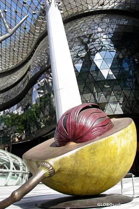 Postcard Ion Orchard Mall Entrance on Orchard Road