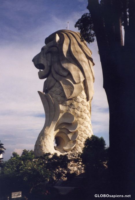 Postcard Merlion @ Sentosa