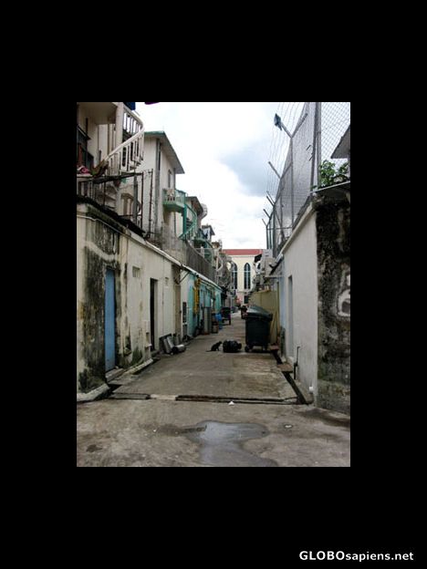 Postcard Back-street in Little India