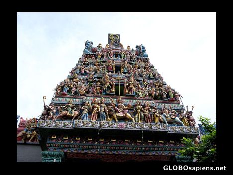 Postcard Kali Amman Temple ,Little India