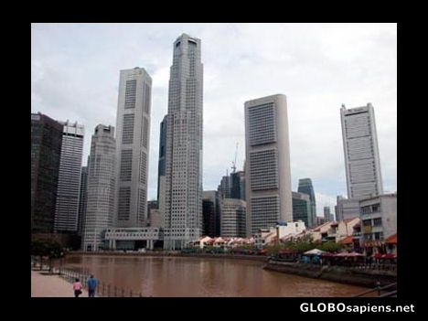 Postcard Singapore River