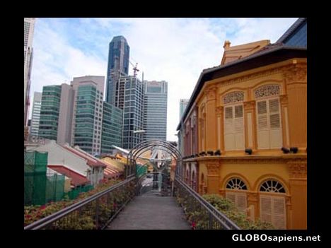 Postcard Street in Singapore.