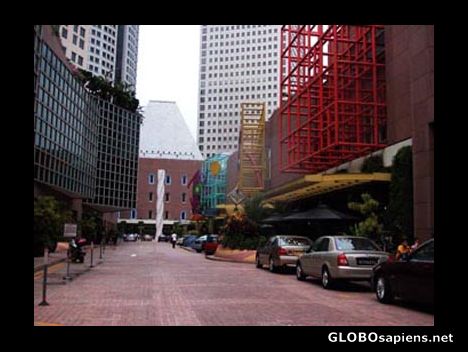 Postcard Street in Singapore.