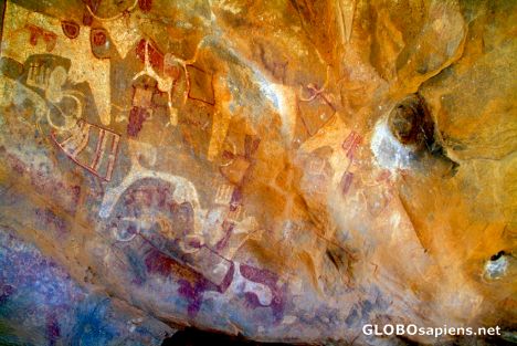 Postcard Las Geel - rock art