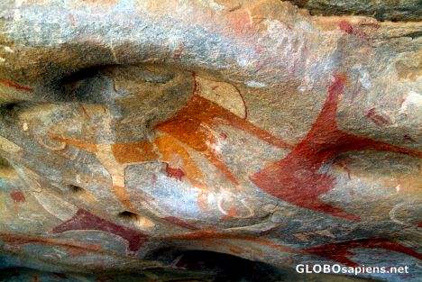 Postcard Las Geel - cave of art