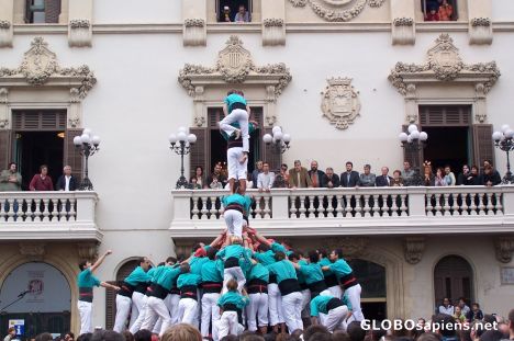 Postcard Els Castellers de Vilafranca