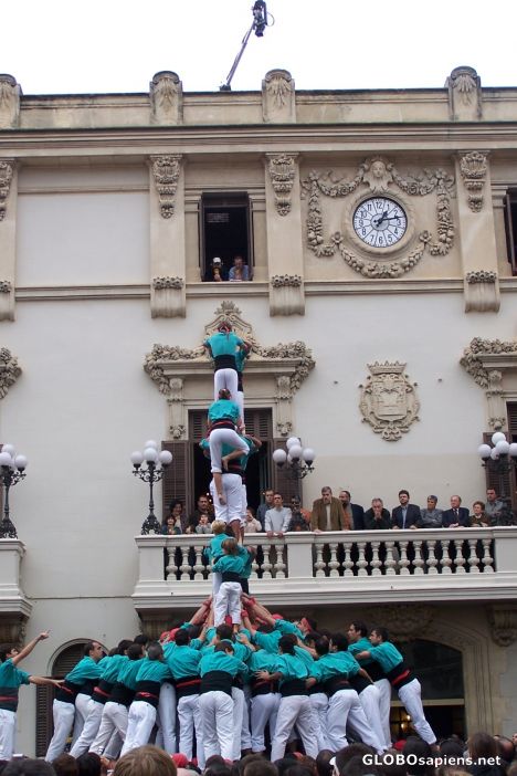 Postcard Els Castellers de Vilafranca