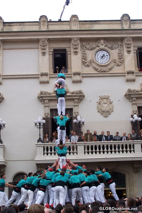 Postcard Els Castellers de Vilafranca