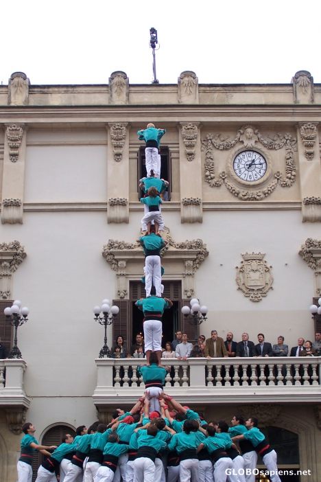 Postcard Els Castellers de Vilafranca
