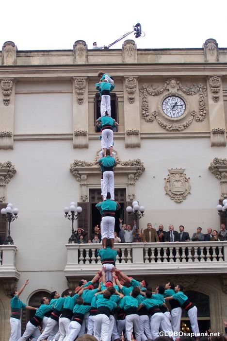 Postcard Els Castellers de Vilafranca