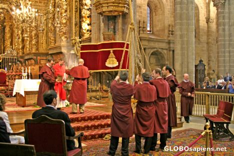 Postcard Santiago de Compostela: The Botafumeiro