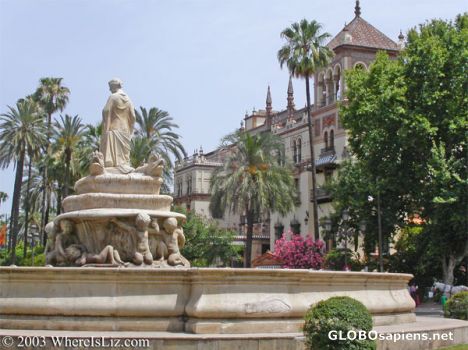 Postcard Maria Luisa Park, Seville, Spain