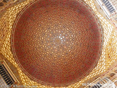 Postcard Detail, Alcazar Dome, Seville, Spain