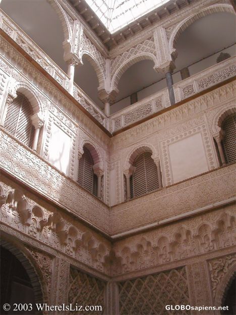 Postcard Detail, Alcazar, Seville, Spain