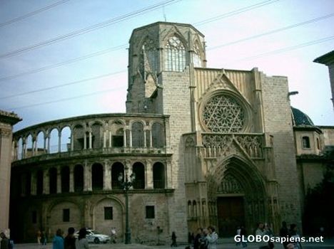 Postcard Rear of cathedral
