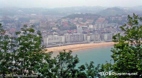 Postcard Hotels on the beach, San Sebastian, Spain