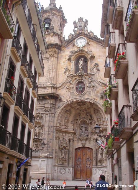 Postcard Church, San Sebastian