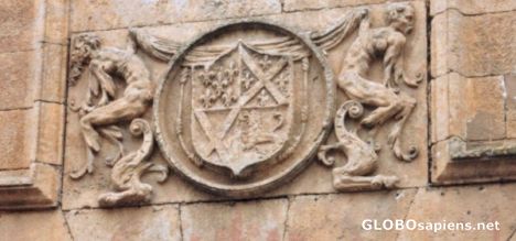 Postcard Detail of Coat of Arms