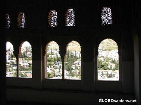 Postcard View of Albaicin from the Alhambra palace